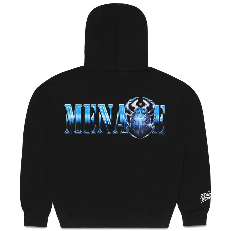 4 Black Menace Blue Beetle Hoodie 2