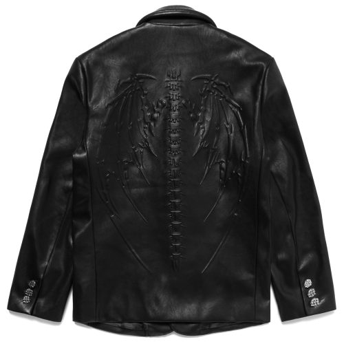 Black Leather Menace Blazer 2