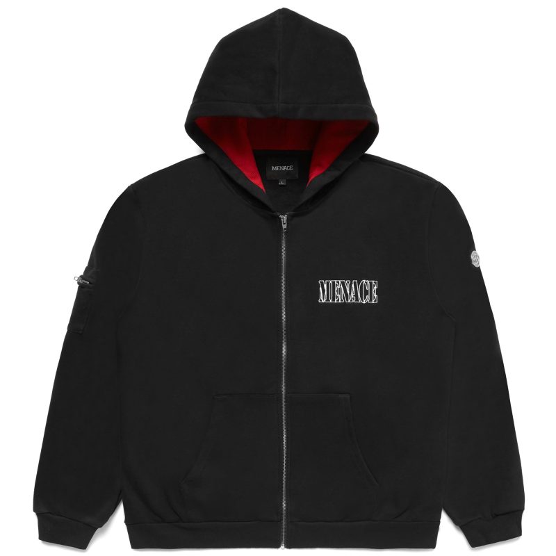 Black Menace Logo Hoodie 1