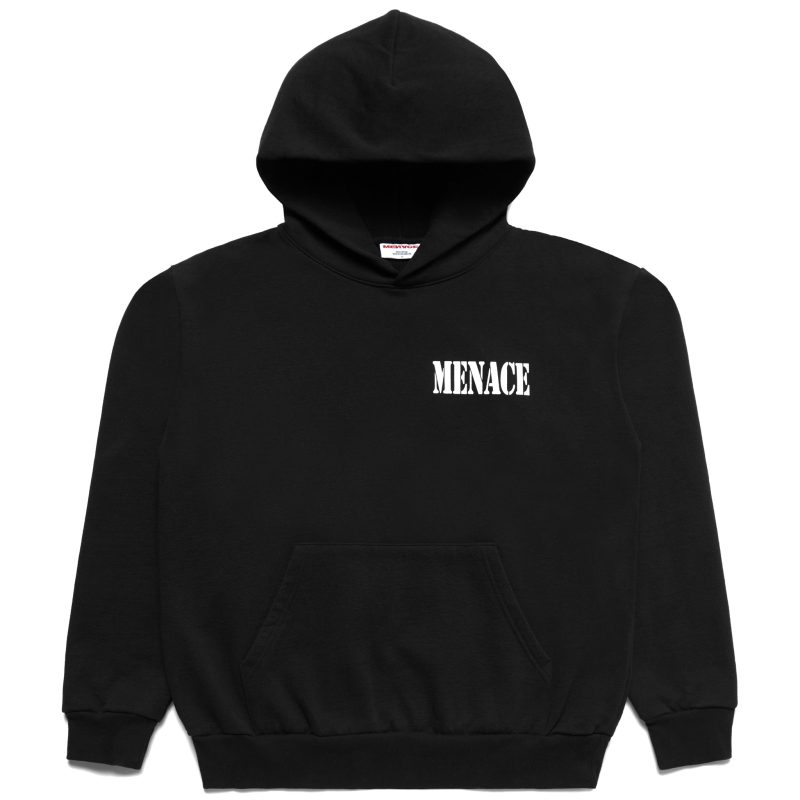 Black Menace Stencil Hoodie 1