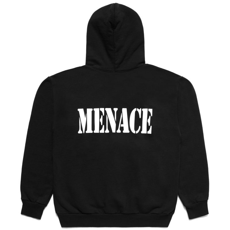 Black Menace Stencil Hoodie 2