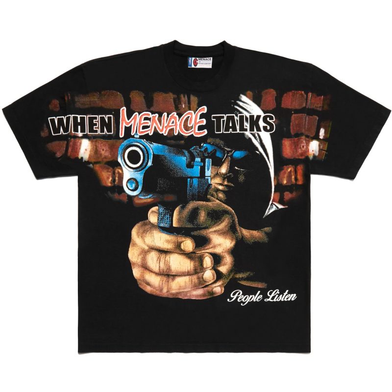 Black Menace Talks Tee 1