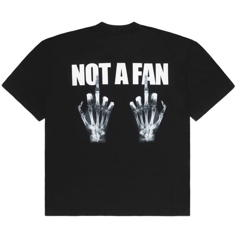 Black Not a Fan Tee 2