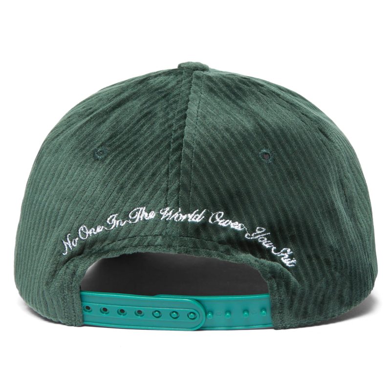 Black and Green Menace Cord Hat 2