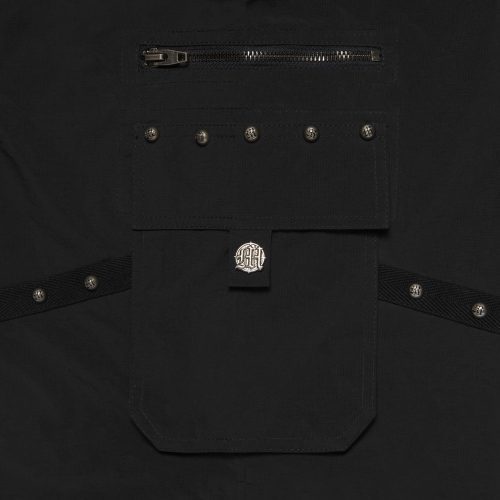 Black Nylon Rivet Pants 3