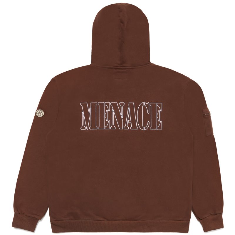 Brown Menace Logo Hoodie 2