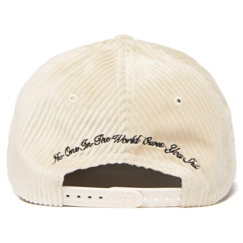 Cream Navy Menace Cord Hat 2