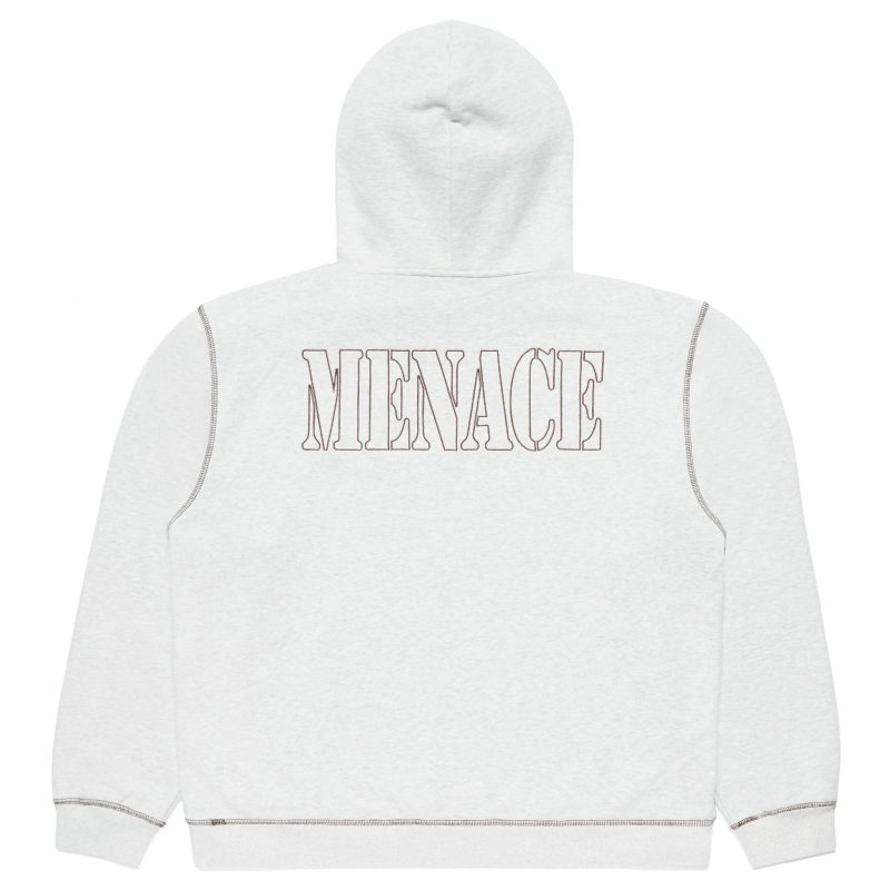 Grey Menace Contrast Stitch Hoodie 2