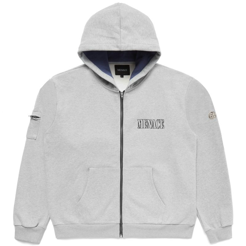 Grey Menace Logo Hoodie 1