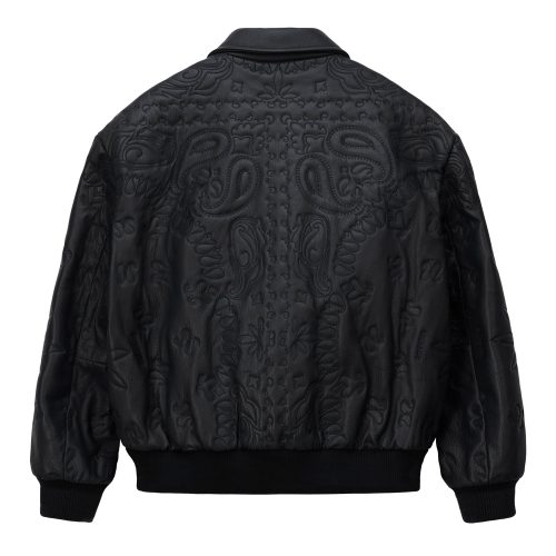 LEATHEREMBROIDERYJACKET BLACK 2copy