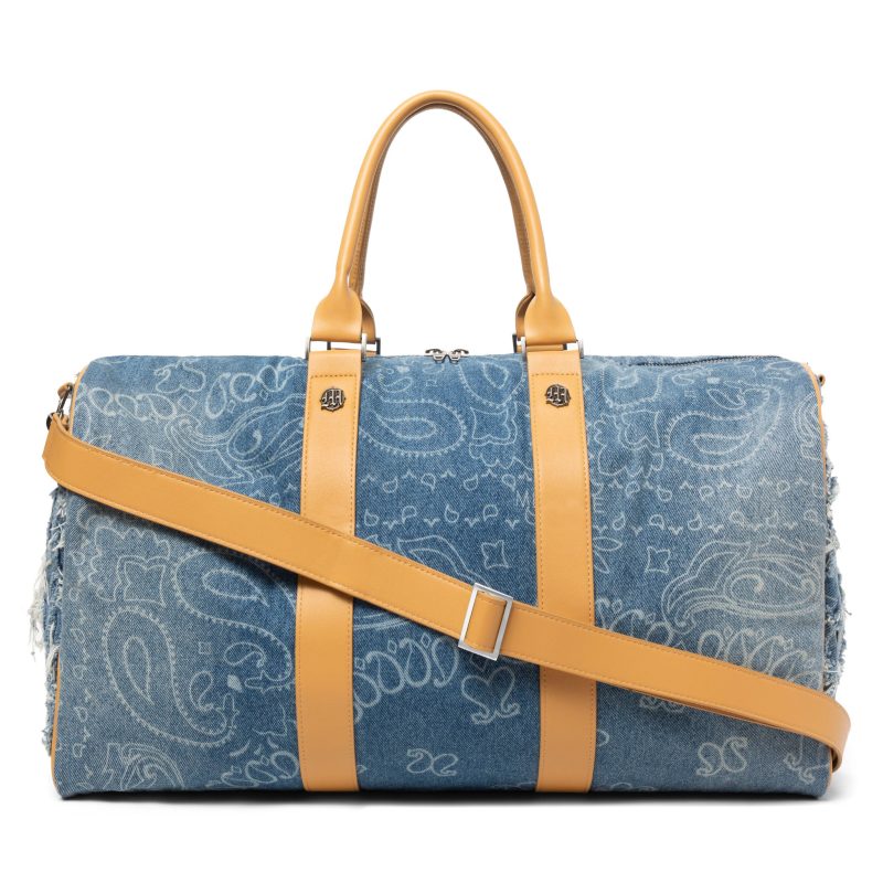 Menace Denim Paisley Duffle Bag 1