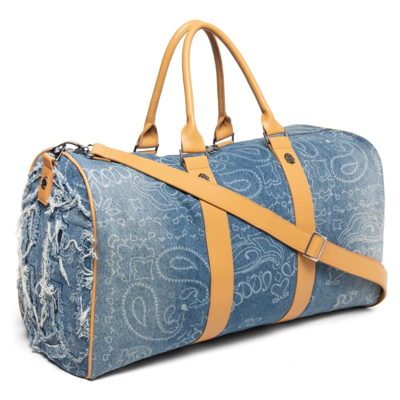 Menace Denim Paisley Duffle Bag 2