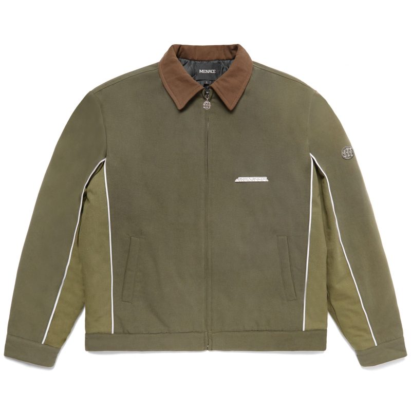 Menace Military Green Work Jacket 1 edit