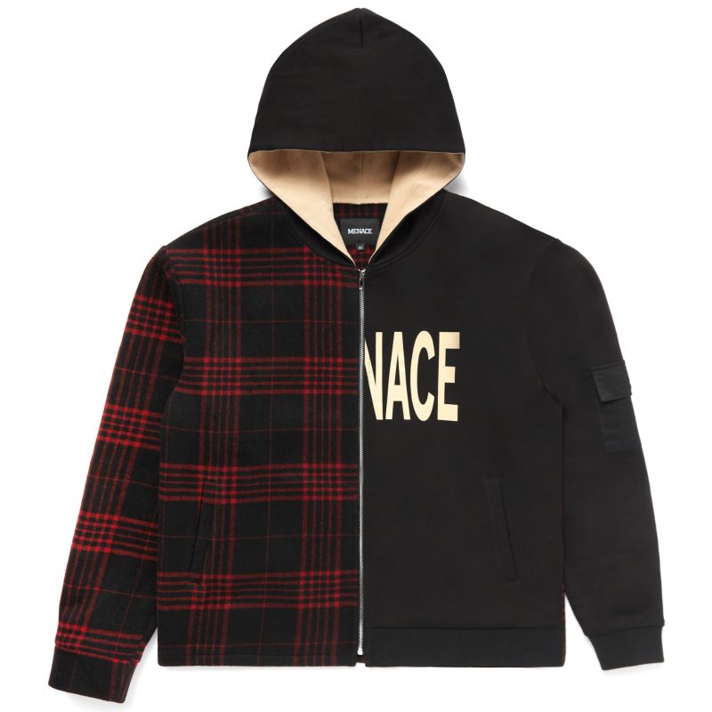 Menace Waffle Flannel Hoodie 1