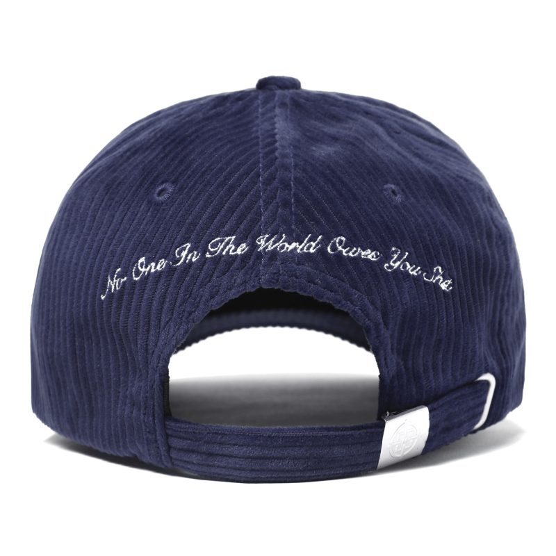 Navy Blue Corduroy Hat 2