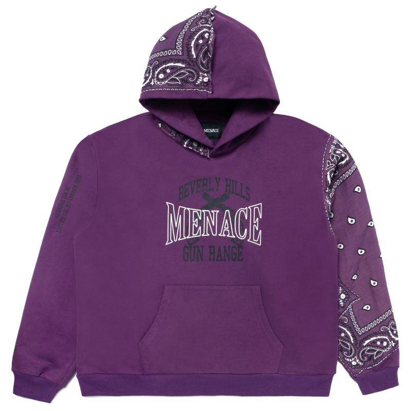 Purple Menace Grey Gun Club Hoodie edit