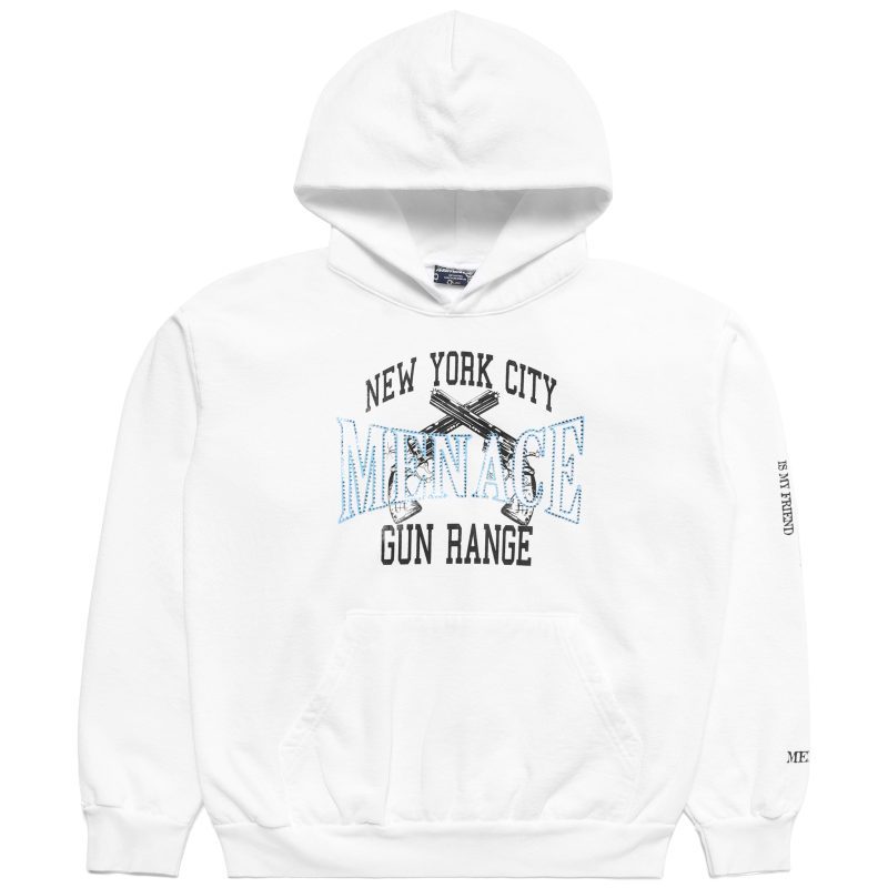 White Menace Gun Range Hoodie