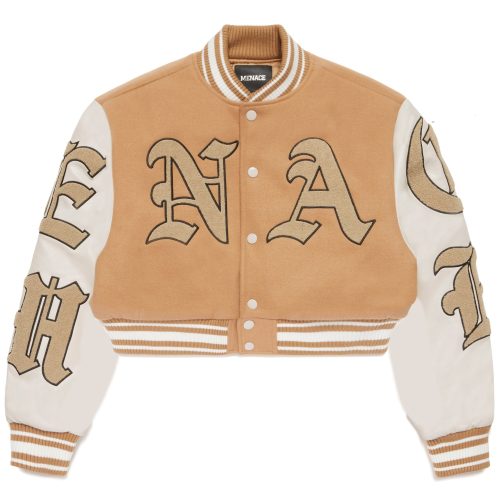 evfdGod Willing Varsity Jacket Tan 1copy