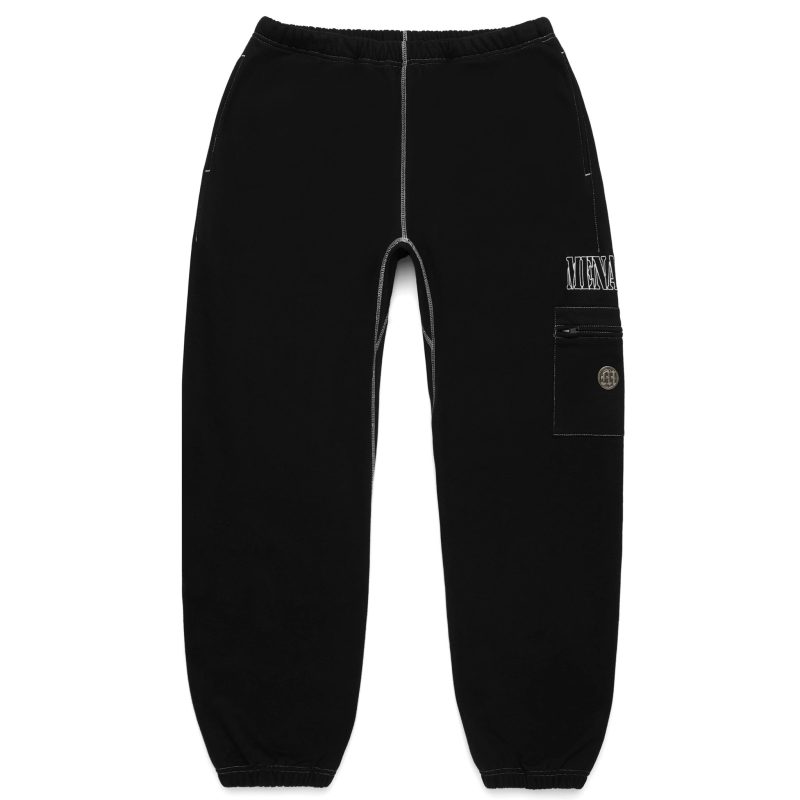 evfeBlack Menace Constract Stich Sweatpants 2copy