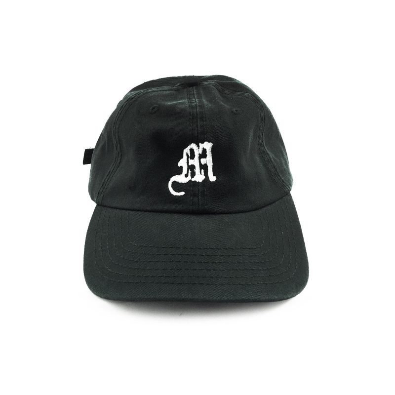 hat m black front