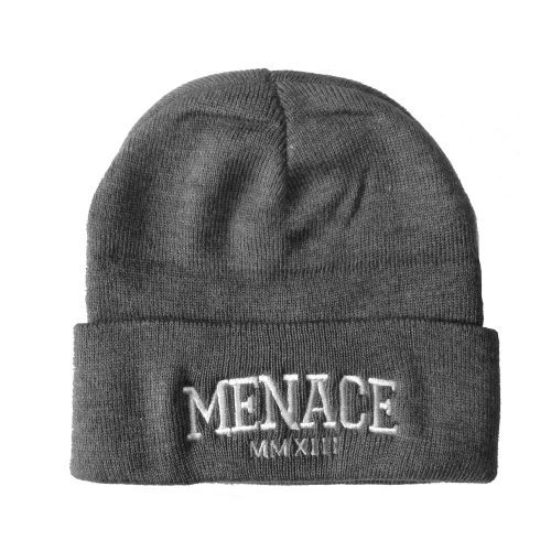 menace beanie gray