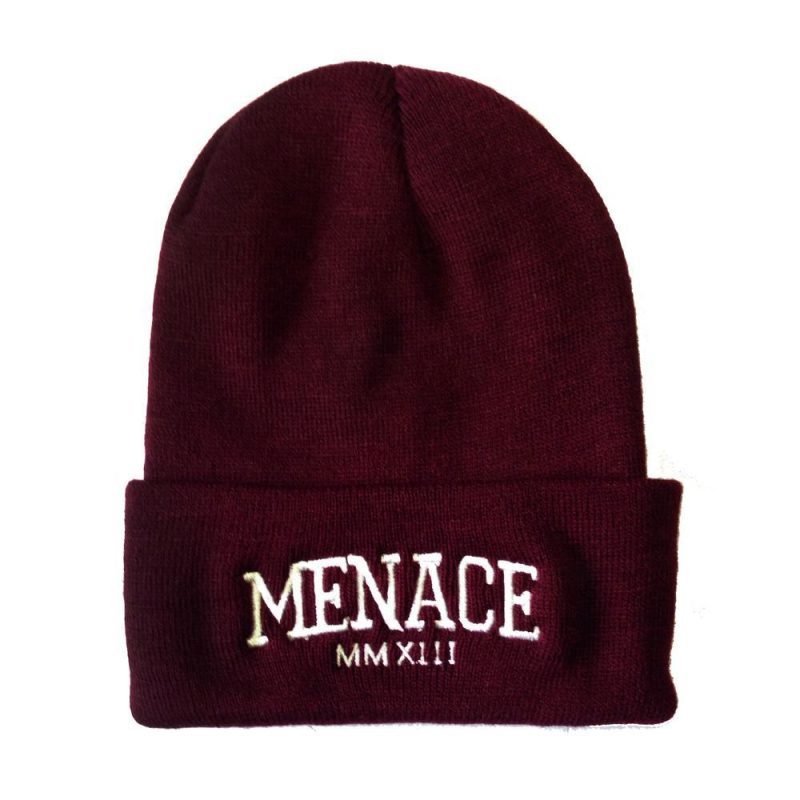 menace beanie red