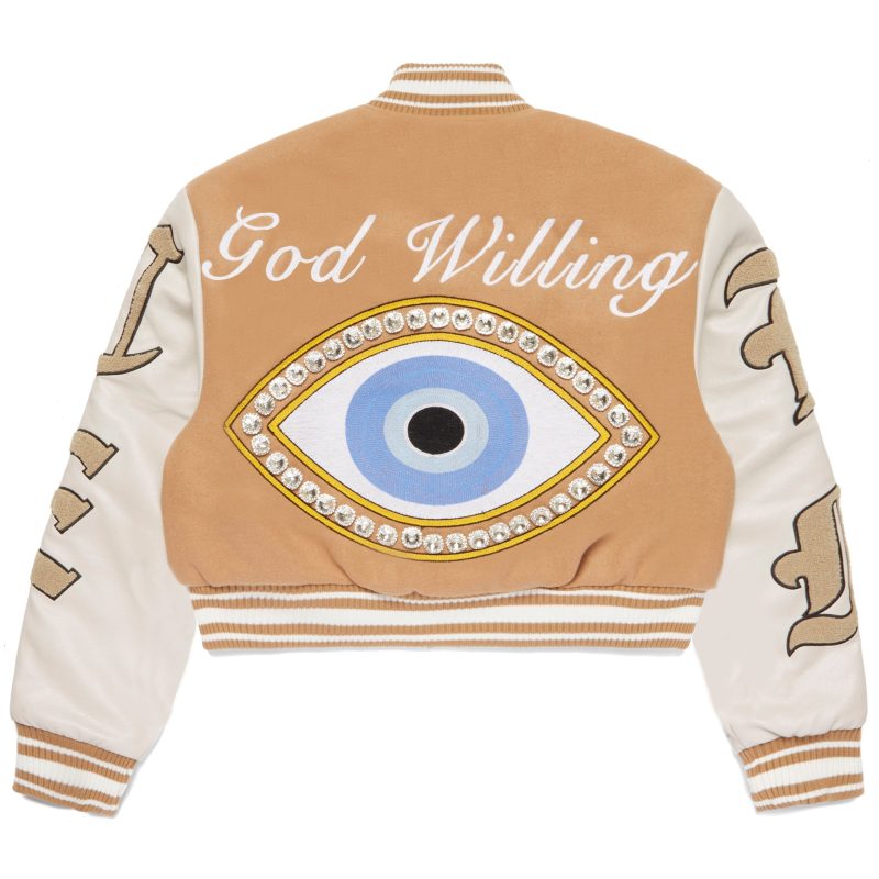 scddsGod Willing Varsity Jacket Tan 2copy