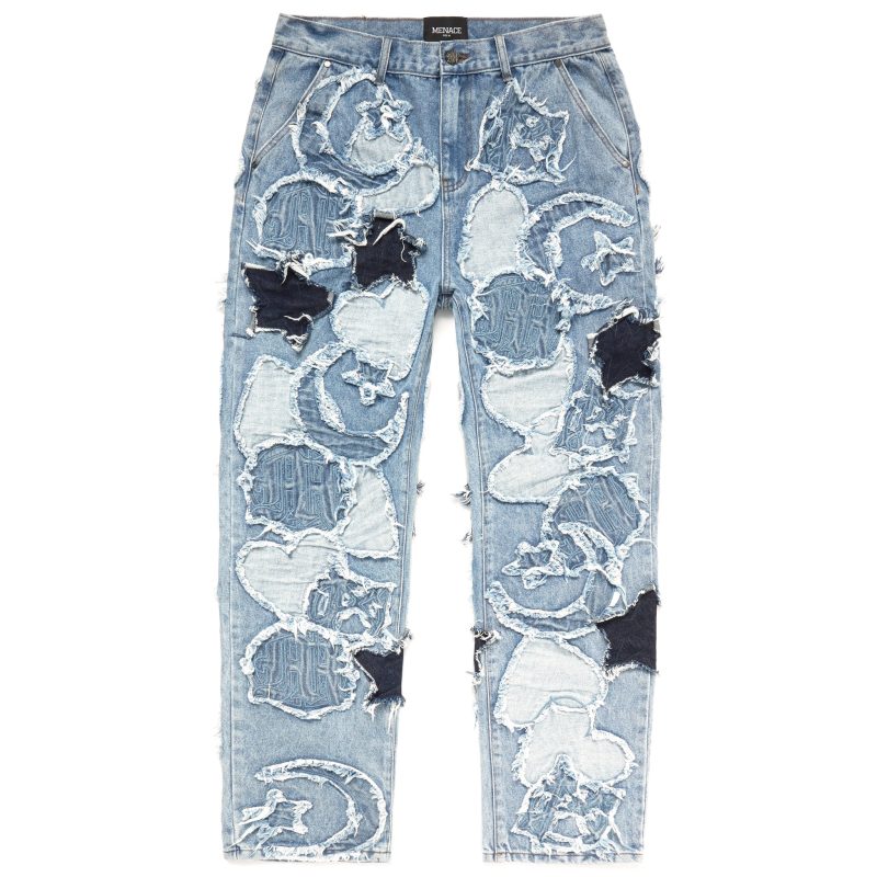 sdsMenace Patchwork Denim Jeans 1copy