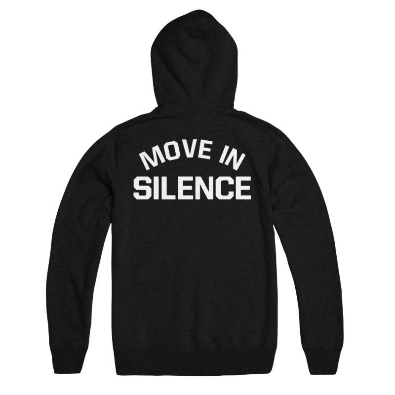 silence hoodie back